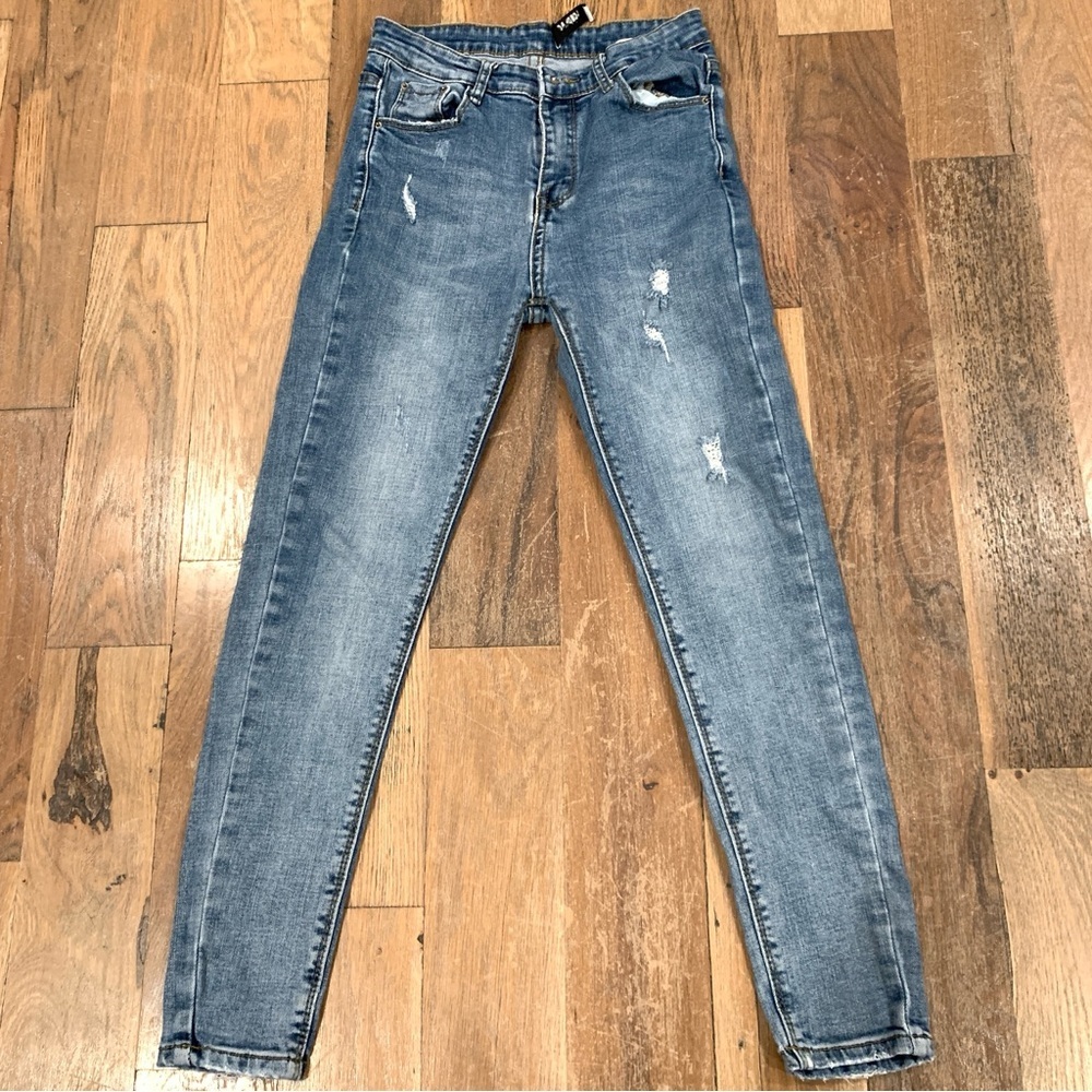 Moschino Milano Couture Kids Blue Denim Straight leg Jeans Size  12